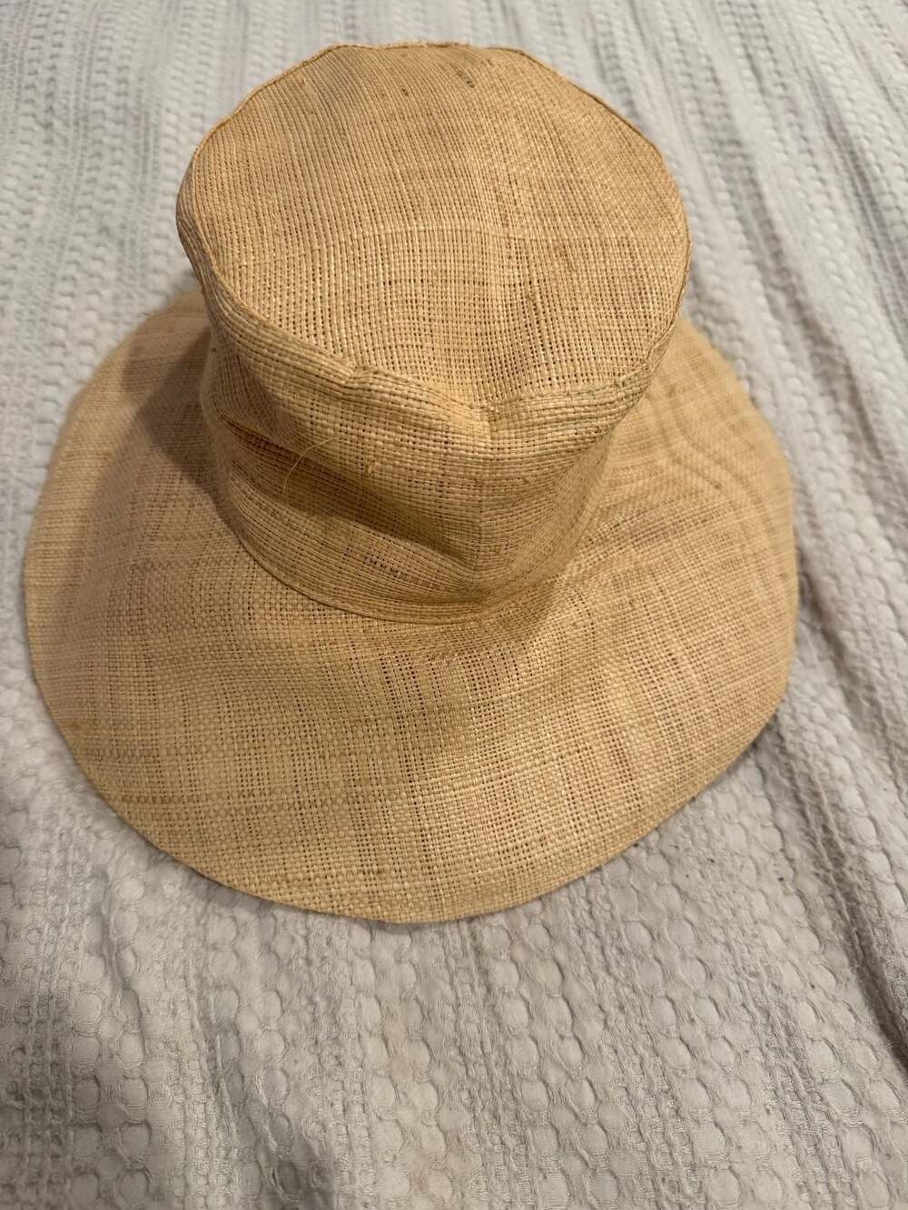 Scala Collezione Natural Fibre Sun Hat with Red Lining